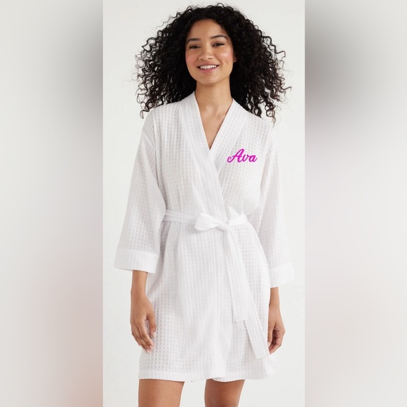 ✨CUSTOM✨Personalized Women’s Waffle Robe - Picture 1 of 5